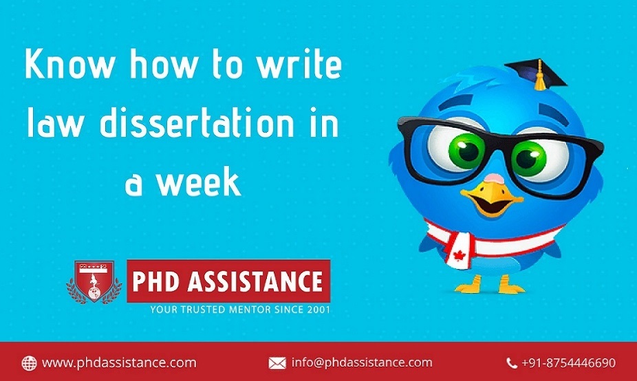 Know how to write law dissertation in a week