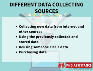 different data collecting sources