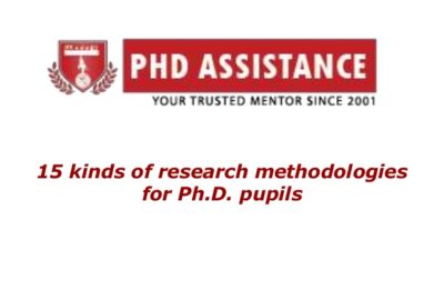 15 Kinds Of Research Methodologies For Phd. Pupils