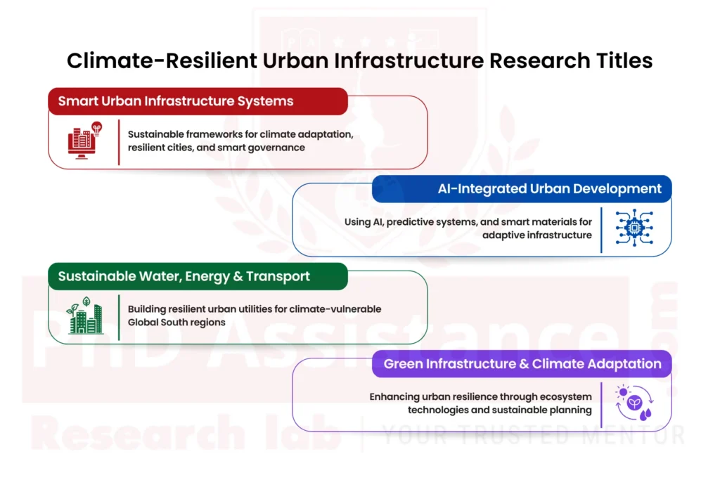 Smart Climate Resilient Urban Infrastructure titles