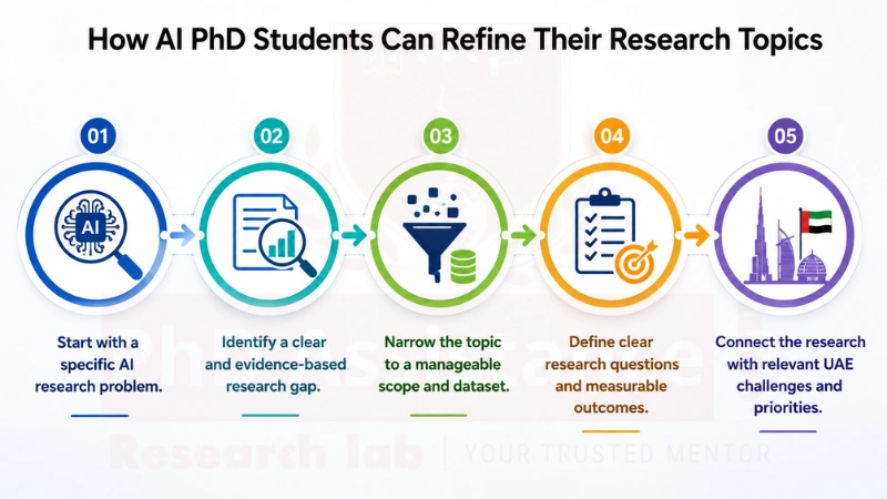 AI PhD research topic help in UAE
