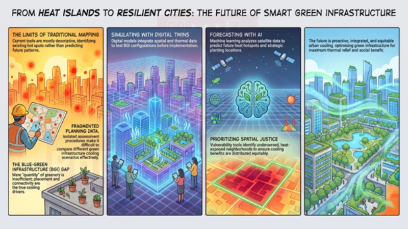 Green infrastructure urban heat mitigation